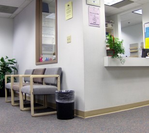 Reception Area reception and waiting room area in a doctor's office